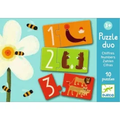 Puzzle dúo Números · Djeco