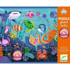 Puzzle Gigante Tactilo Mar · DJECO