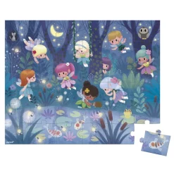 Puzzle Hadas y Nenufares 36 piezas · Janod