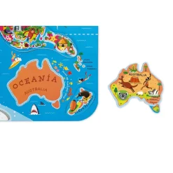 Puzzle Magnético Atlas Mundial · Janod
