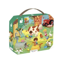 Puzzle Un Día en la Granja 24 piezas · Janod