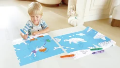 Rollo de papel para garabatos Oceánicos · Hape