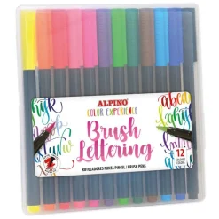 Rotuladores Alpino Brush lettering 12 colores