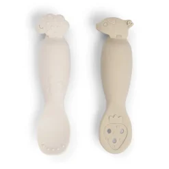 Set 2 cucharas aprendizaje silicona Tiny farm Sand · Done by Deer