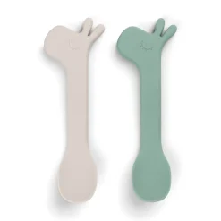 Set 2 cucharas silicona Lalee green · Done by Deer