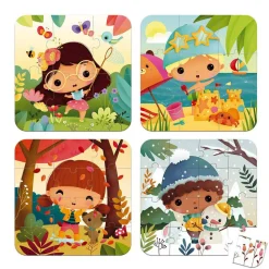 Set 4 Puzzles Evolutivos - 4 Estaciones · Janod