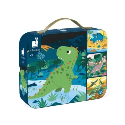 Set 4 Puzzles Evolutivos - Dinosaurio · Janod
