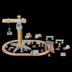 Set Construcción con grúa FSC · Little Dutch