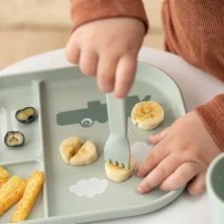 Set cubiertos Happy Dots Green · Done by Deer