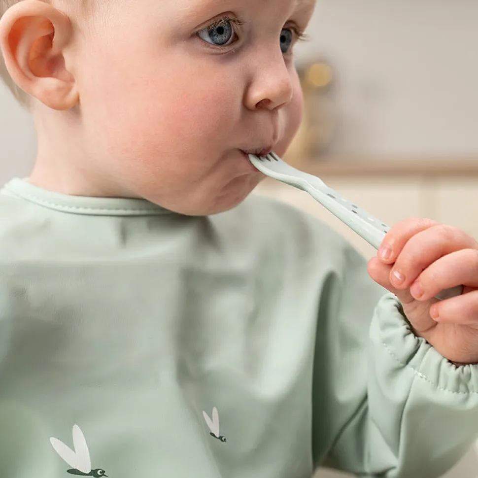 Set cubiertos Happy Dots Green · Done by Deer