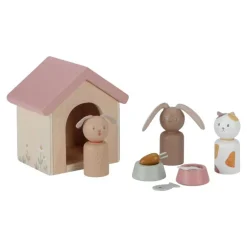 Set de Mascotas para Casa de Muñecas FSC · Little Dutch