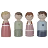 Set familia rosa Casa de Muñecas Madera FSC · Little Dutch