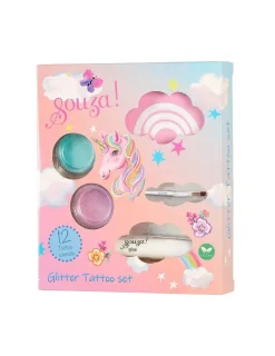 Set tatuajes purpurina Unicornio · Souza