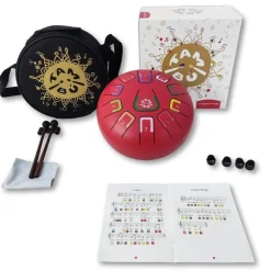 Tambú 8" 11 notas - Rojo Mate