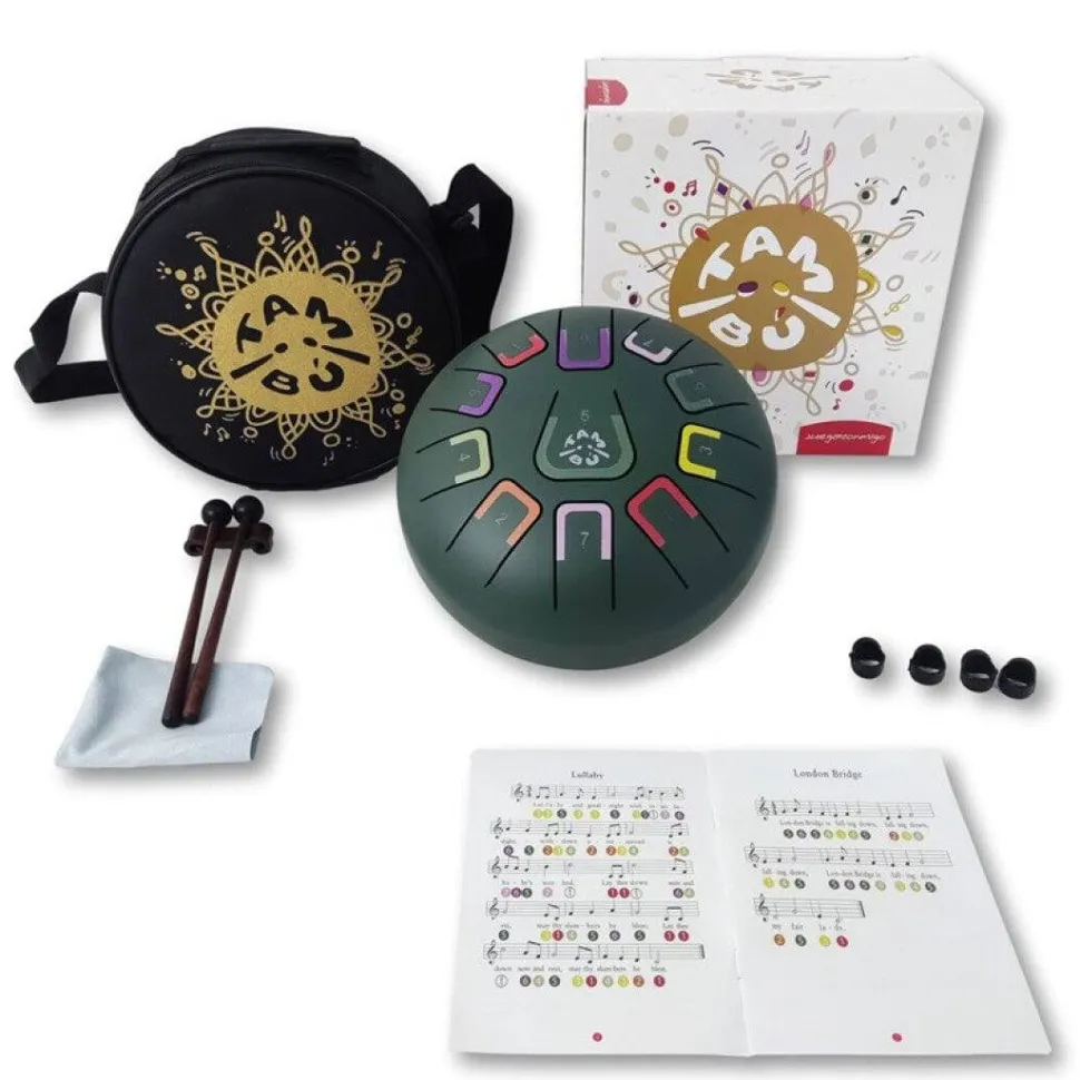 Tambú 8" 11 notas - Verde Jungla Mate