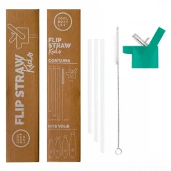 Tapón kids con pajita Teal para Botella Acero Cool Bottles