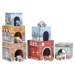 Torre encajable Ciudad con Coches · Little Dutch