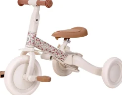 Triciclo con barra Blanco Flores · Little Dutch