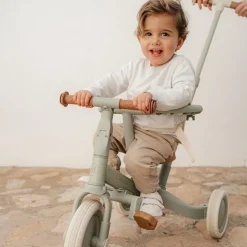 Triciclo con barra Verde · Little Dutch