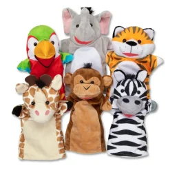 Títeres amigos del safari · Melissa & Doug