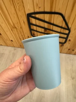 Vasito Azul Empolvado sin dibujo