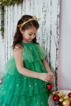 Vestido Christmas Tree con corona-Varias Tallas