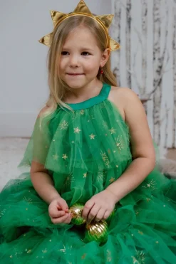 Vestido Christmas Tree con corona-Varias Tallas
