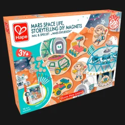 Vida en Marte Cuentos Imanes de madera · Hape