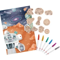 Vida en Marte Cuentos Imanes de madera · Hape