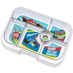 Yumbox Original 6 compartimentos Surf Blue Racers Cars