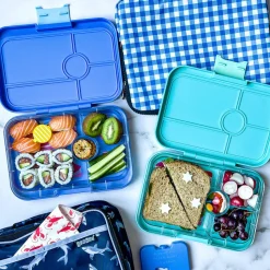 Yumbox Tapas 4 compartimentos Antibes Blue jungla