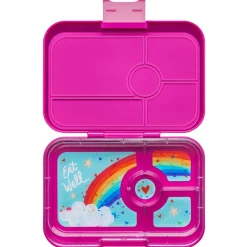 Yumbox Tapas 4 compartimentos Malibú Fucsia + Rainbow